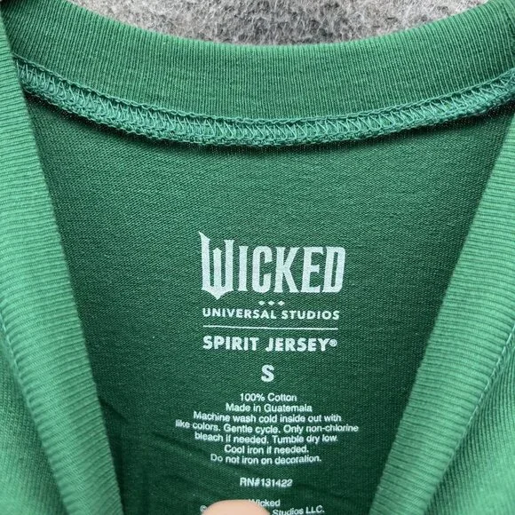Wicked Emerald City Shirt Womens Small Green Long Sleeve Top Spirit Jersey - Picture 3 of 10